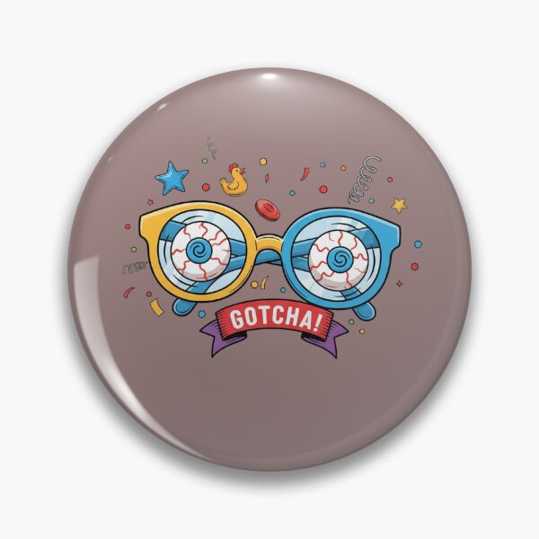 Item preview, April Fools' Gotcha! Prankster Eyeglasses Graphic designed and sold by InkWeaveShop.