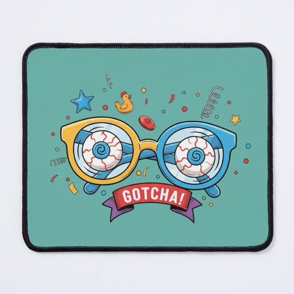 Item preview, April Fools' Gotcha! Prankster Eyeglasses Graphic designed and sold by InkWeaveShop.