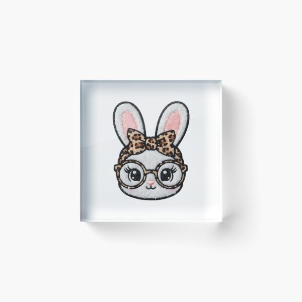 Item preview, Leopard Easter Bunny, Easter aesthetics, Girly Easter design, Easter Mama, Retro Easter, Faux yarn designed and sold by DesignDenDo ⭐⭐⭐⭐⭐.