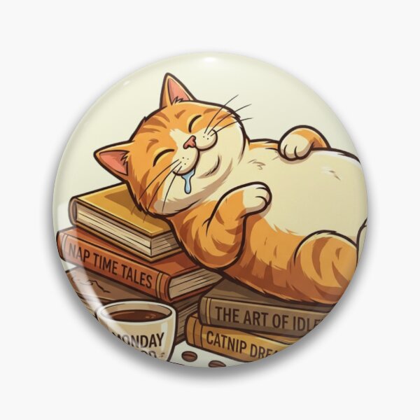 Item preview, The Art of Napping - Funny Lazy Ginger Cat Monday Mood designed and sold by HappySproutArt.