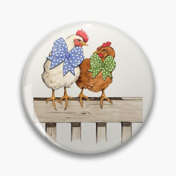 Item preview, Fancy Chickens with Polka-Dotted Bows designed and sold by JoyfulWhimsy.