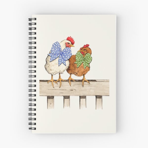 Item preview, Fancy Chickens with Polka-Dotted Bows designed and sold by JoyfulWhimsy.