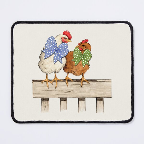 Item preview, Fancy Chickens with Polka-Dotted Bows designed and sold by JoyfulWhimsy.