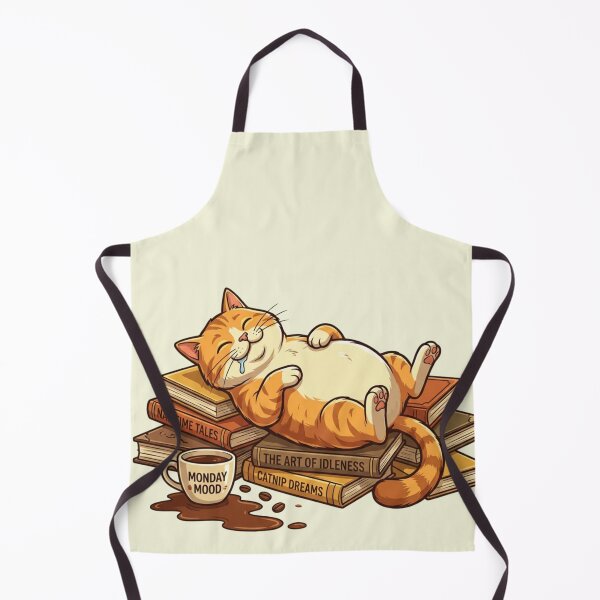 Item preview, The Art of Napping - Funny Lazy Ginger Cat Monday Mood designed and sold by HappySproutArt.