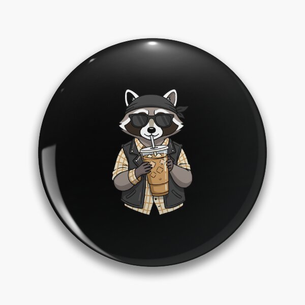 Item preview, Brew Bandit: The Biker Raccoon designed and sold by Evaevonechi.