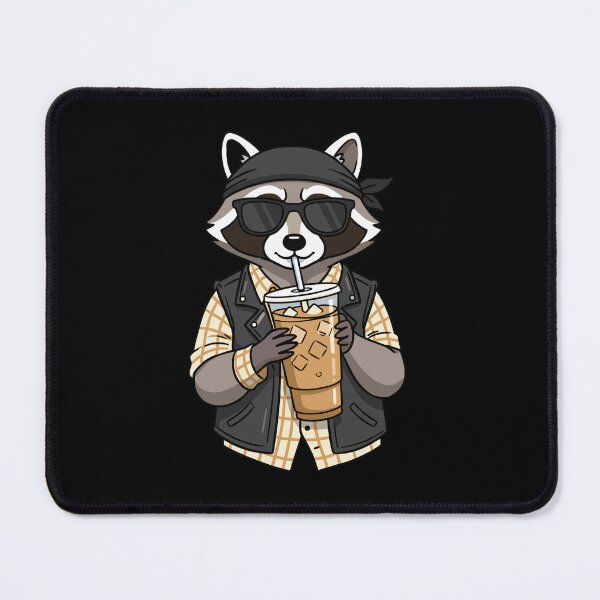 Item preview, Brew Bandit: The Biker Raccoon designed and sold by Evaevonechi.