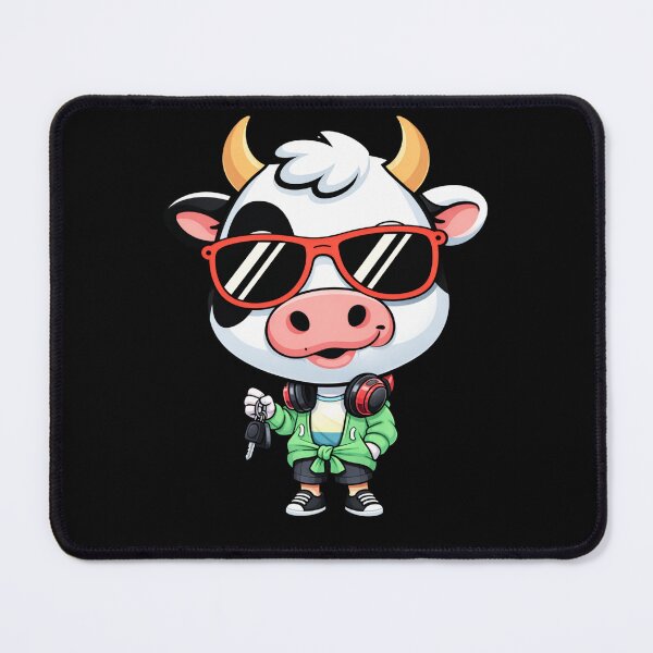Item preview, Big Head Road Trip Cow – Cute Chibi Cow Cartoon | Chill Travel Design designed and sold by ColorSplash123.