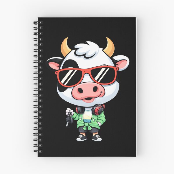 Item preview, Big Head Road Trip Cow – Cute Chibi Cow Cartoon | Chill Travel Design designed and sold by ColorSplash123.