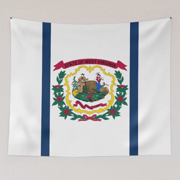 Item preview, Vertical West Virginia State Flag Design designed and sold by NTGUILTY.