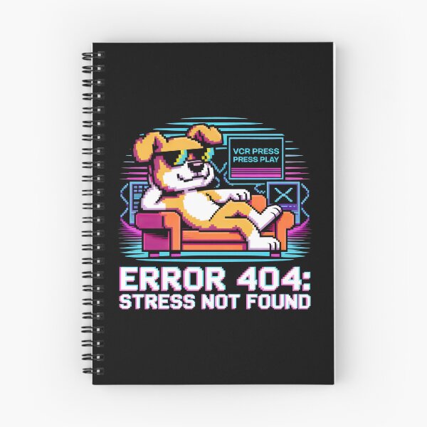 Item preview, Error 404 Stress Not Found Pixel Art Retro Tech designed and sold by SplashTastic.