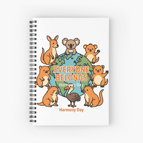 Item preview, Harmony Day Kindness – Cute Aussie Fauna designed and sold by GrumpySableye.