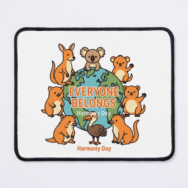 Item preview, Harmony Day Kindness – Cute Aussie Fauna designed and sold by GrumpySableye.