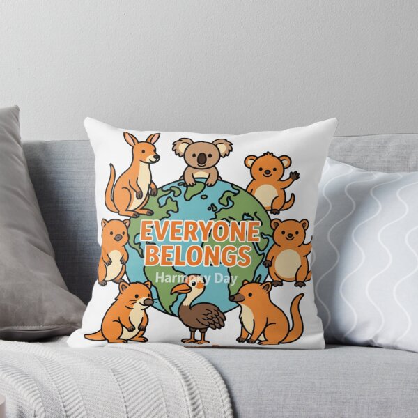 Item preview, Harmony Day Kindness – Cute Aussie Fauna designed and sold by GrumpySableye.