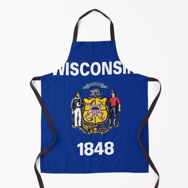 Item preview, Vertical Wisconsin State Flag Design designed and sold by NTGUILTY.