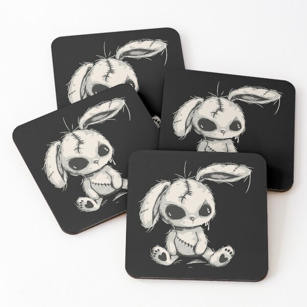 Item preview, Creepy Bunny – Dark Cute Illustration designed and sold by drizzd.