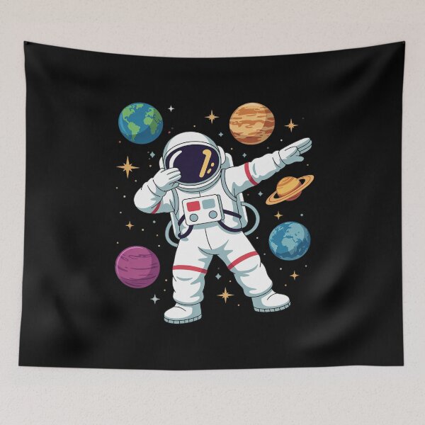 Item preview, Astronaut Dabbing in Space Cosmic Galaxy Adventure  designed and sold by joyouartArt.