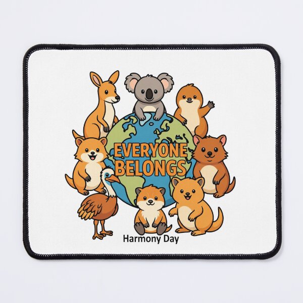 Item preview, Harmony Day Friendship – Kangaroo to Emu designed and sold by GrumpySableye.