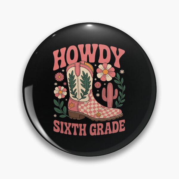 Item preview, Howdy Sixth Grade Western 6th Grade Teacher Middle School Men Women Girls Kids designed and sold by angolinnArt.