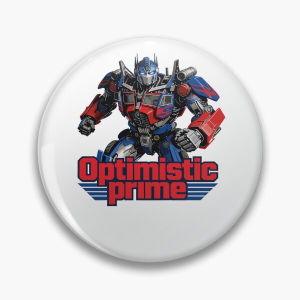Item preview, Optimistic Prime | The Glass is Half-Full Autobot designed and sold by Evaevonechi.