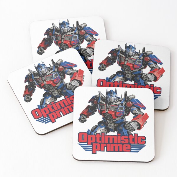 Item preview, Optimistic Prime | The Glass is Half-Full Autobot designed and sold by Evaevonechi.