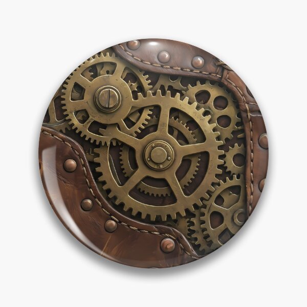 Item preview, Steampunk Leather Armor - Leather & Gear Texture designed and sold by Neon Nature Studio.