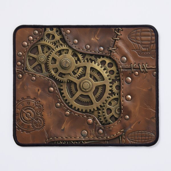 Item preview, Steampunk Leather Armor - Leather & Gear Texture designed and sold by Neon Nature Studio.