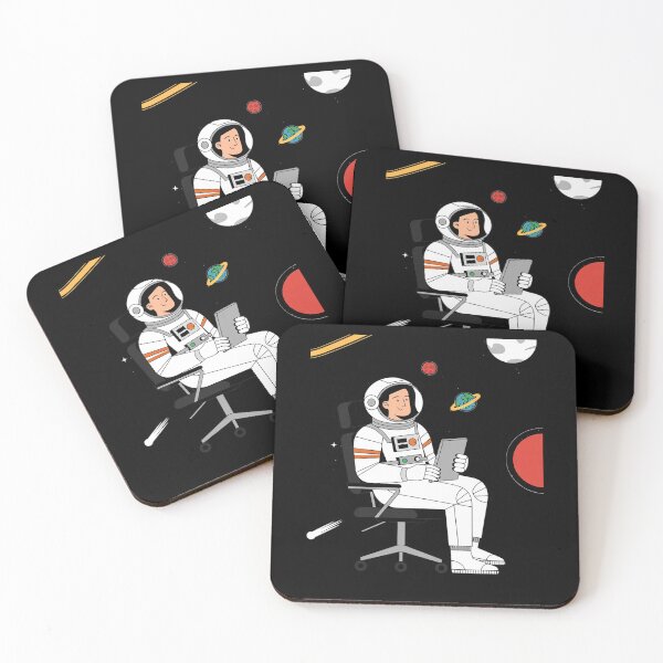 Item preview, Astronaut Gamer Outer Space Men kids Gaming System Planets designed and sold by joyouartArt.