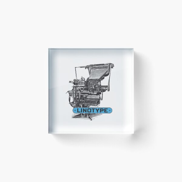 Item preview, Linotype, letterpress designed and sold by Borne-studio.