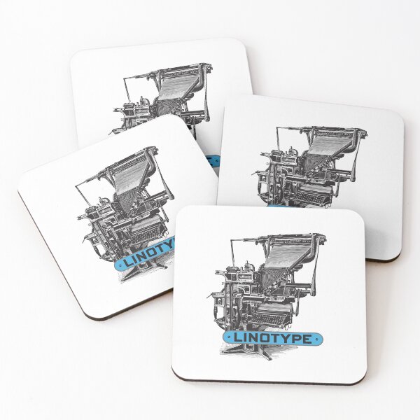 Item preview, Linotype, letterpress designed and sold by Borne-studio.