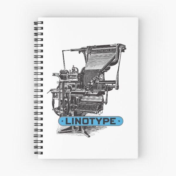 Item preview, Linotype, letterpress designed and sold by Borne-studio.