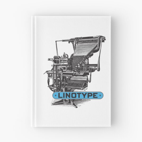 Item preview, Linotype, letterpress designed and sold by Borne-studio.