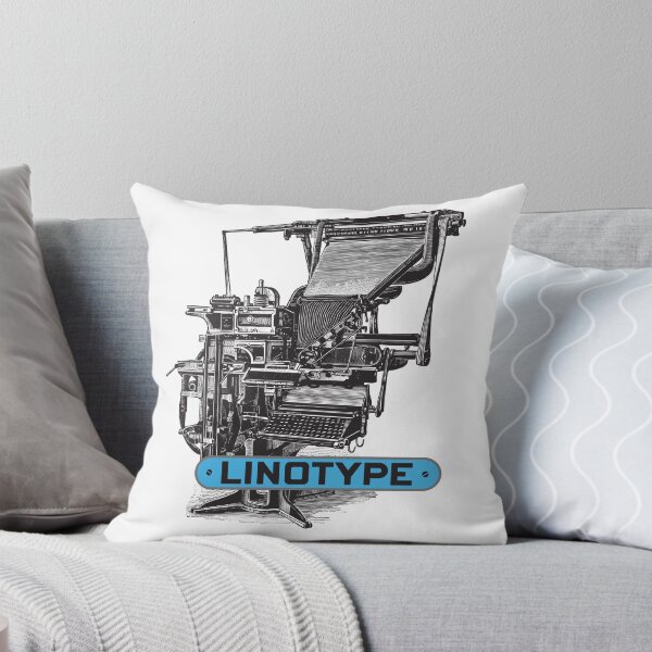 Item preview, Linotype, letterpress designed and sold by Borne-studio.