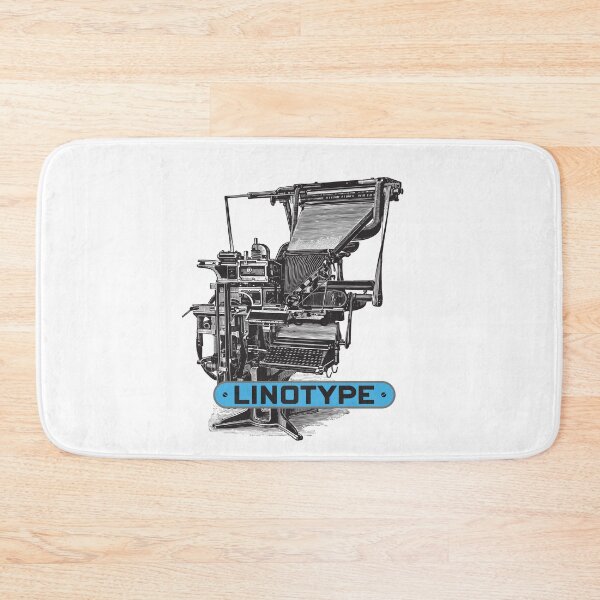 Item preview, Linotype, letterpress designed and sold by Borne-studio.