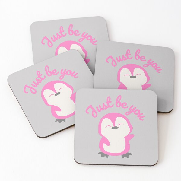 Item preview, Cute Pink Penguin - Just Be You Kawaii  designed and sold by ArtByMarcy.