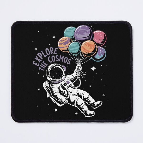 Item preview, Astronaut Holding Planet Balloons Floating In Space designed and sold by joyouartArt.