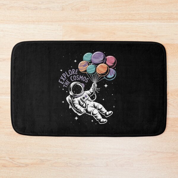 Item preview, Astronaut Holding Planet Balloons Floating In Space designed and sold by joyouartArt.