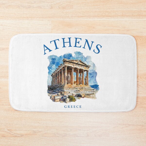 Item preview, Athens Greece Acropolis Watercolor Art designed and sold by Shopeon Designs.
