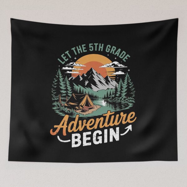 Item preview, Let get 5th grade adventure begin boys girls back to school designed and sold by angolinnArt.