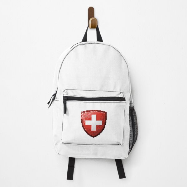 Item preview, Retro Pixel Art Swiss coat of Arms designed and sold by OneToTee.