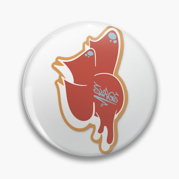 Item preview, Graffiti Tag Sticker (Drip Style, Orange Outline) designed and sold by QuickStickTeam.