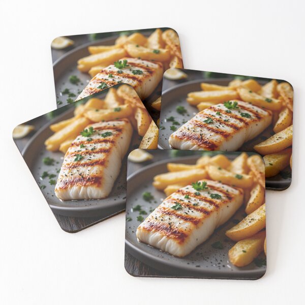Item preview, Grilled Cod with Golden Fries designed and sold by Arcadia World.