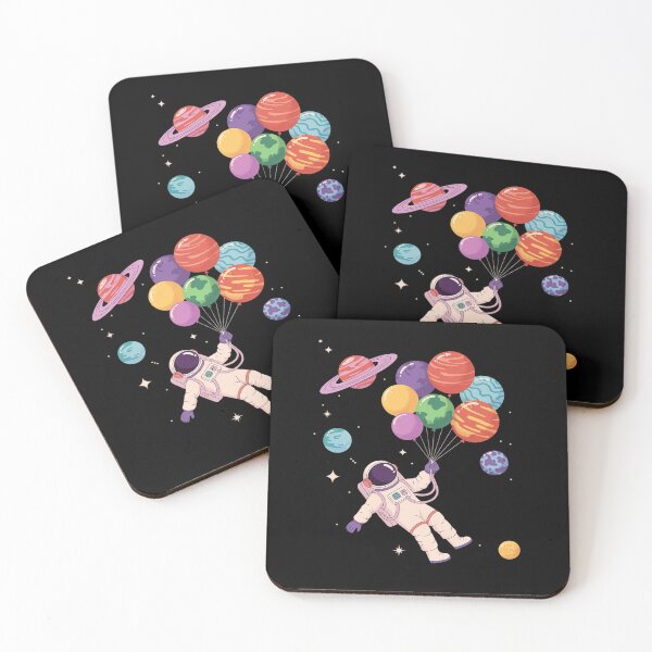 Item preview, Astronaut Holding Planet Balloons BoysGirls STEM Kids2 designed and sold by joyouartArt.
