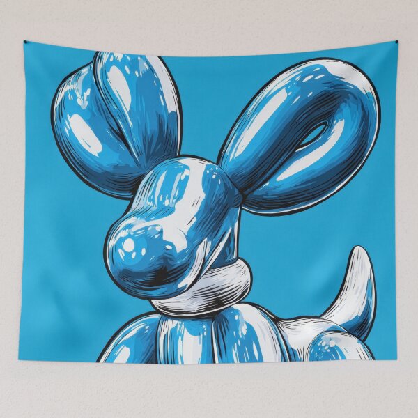 Item preview, Balloon dog on blue designed and sold by anytka.