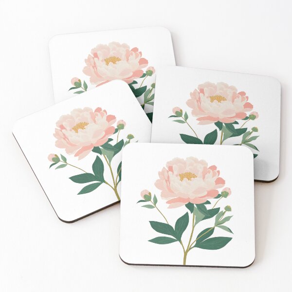 Item preview, Boho Peony Floral Illustration – Soft Romantic Botanical Art designed and sold by BobaBunny76.