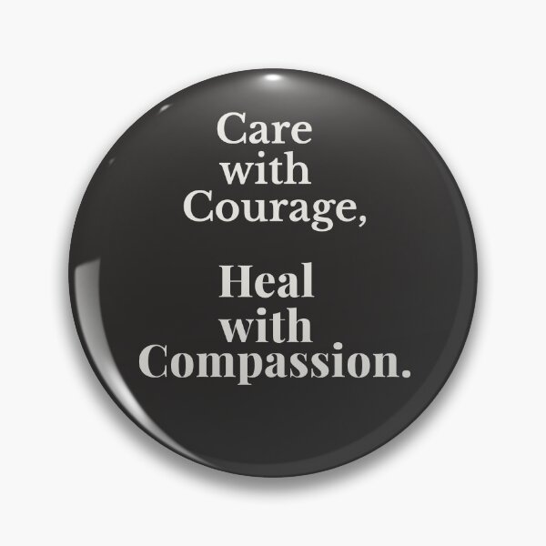 Item preview, Care with Courage, Heal with Compassion – Motivational Self-Care & Mental Health Gift designed and sold by GG5555.