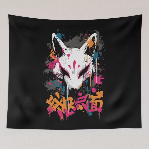 Item preview, Fox Mask – 幻狐面 Urban Art designed and sold by drizzd.