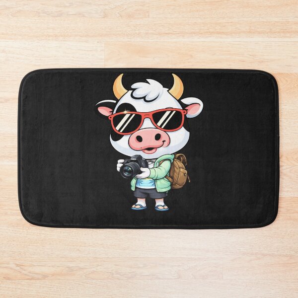 Item preview, Travel Blogger Cow – Cute Chibi Cow Cartoon | Influencer Travel Design designed and sold by ColorSplash123.