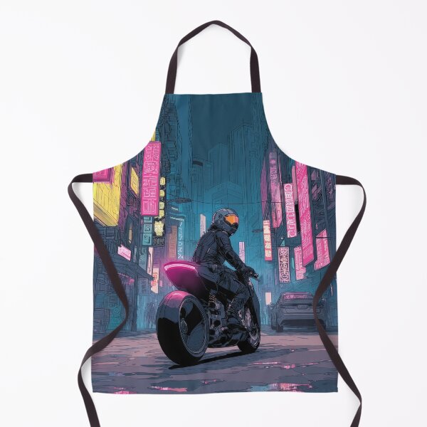 Item preview, Motorcyclists Night City – Urban Art designed and sold by drizzd.