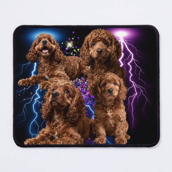Item preview, Cute Cockapoo Puppies Neon Lightning Design – Colorful Dog Lover Gift, Cute Puppy Art, Funny Dog Illustration designed and sold by VelvetSkyStudio.