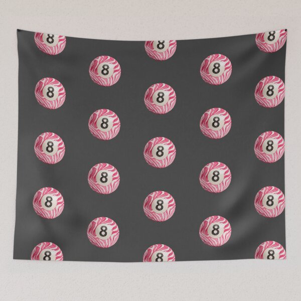 Item preview, Pink zebra print 8 ball designed and sold by MendaciousMina.